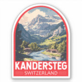 Kandersteg Schweiz Reisen Aufkleber (Vorderseite)