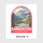 Kandersteg Schweiz Reisen Aufkleber (Blatt)