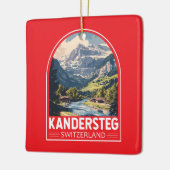 Kandersteg Schweiz Reisen Keramikornament (Links)