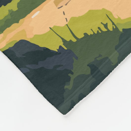 Kandersteg Schweiz Reisen Vintag Fleecedecke (Ecke)