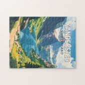 Kandersteg Schweiz Reisen Vintag Puzzle (Horizontal)