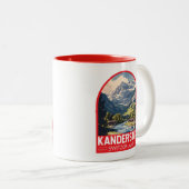 Kandersteg Schweiz Reisen Zweifarbige Tasse (VorderseiteRechts)