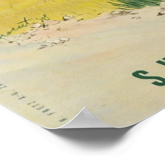 Kandersteg, Schweiz, Reiseplakat Poster (Ecke)