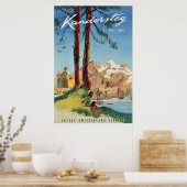 Kandersteg, Schweiz, Reiseplakat Poster (Küche)