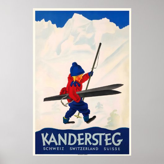 Kandersteg Schweizer Alpen Suisse Berge Schweiz Poster (Vorne)