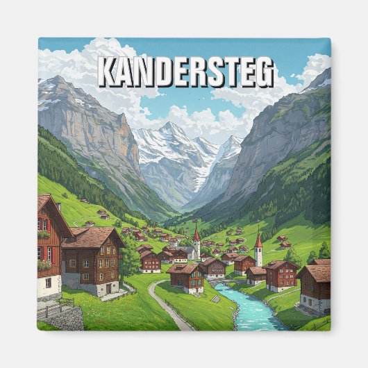 Kandersteg Switzerland Travel Magnet (Vorne)