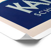 Kandersteg Switzerland Vintage Ski Poster - Framed (Ecke)