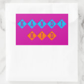 Kandi Kid individuell einstellbar Rechteckiger Aufkleber (Tasche)