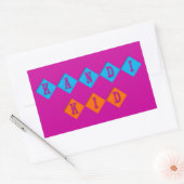 Kandi Kid individuell einstellbar Rechteckiger Aufkleber (Umschlag)