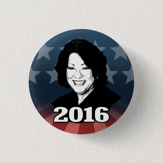 Kandidat 2016 SONIA SOTOMAYOR Button (Vorderseite)