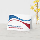 Kandidat für die Präsidentenwahl 2024 Karte (Gelbe Blume)