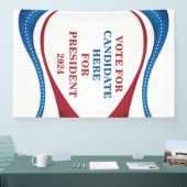 Kandidat für die Präsidentschaftswahl 2024 Banner (Messe)