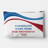 Kandidat für die Präsidentschaftswahl 2024 Zubehörtasche (Rückseite)