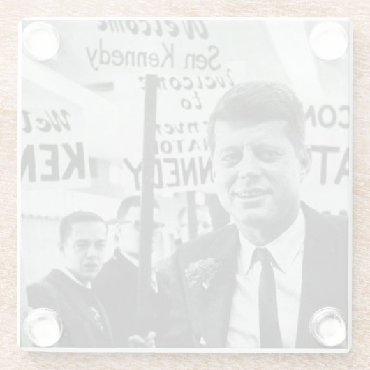 Kandidat Kennedy Glasuntersetzer (Rückseite)