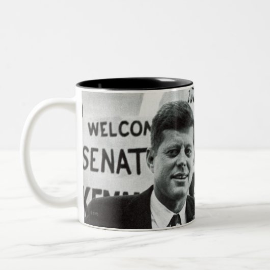 Kandidat Kennedy Zweifarbige Tasse (Links)
