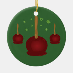 Kandierte Äpfel Keramikornament