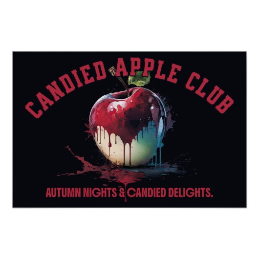 Kandierter Apfel Club Poster (Vorderseite)