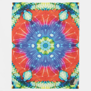Kandierter Kaleidoskop Fleecedecke