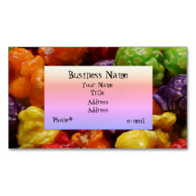 Kandiertes Popcorn-magnetische Visitenkarte