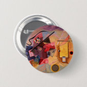 Kandinsker Abstrakte Kunst Button (Vorne & Hinten)