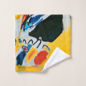 Kandinski Impression III Konzert Abstrakte Malerei Badhandtuch Set (Waschlappen)