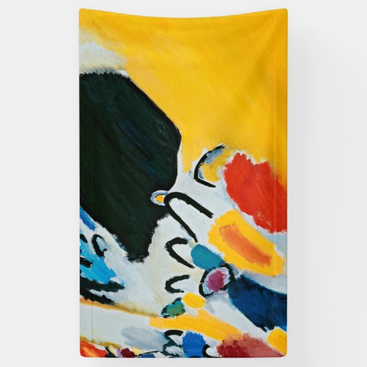 Kandinski Impression III Konzert Abstrakte Malerei Banner (Vertikal)