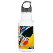 Kandinski Impression III Konzert Abstrakte Malerei Edelstahlflasche (Vorderseite)