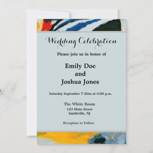 Kandinski Impression III Konzert Abstrakte Malerei Einladung (Vorderseite)