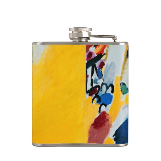 Kandinski Impression III Konzert Abstrakte Malerei Flachmann (Rückseite)