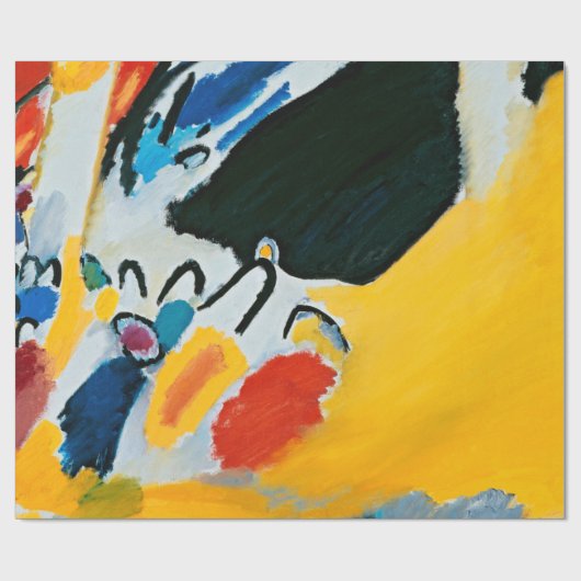 Kandinski Impression III Konzert Abstrakte Malerei Geschenkpapier (Flach)