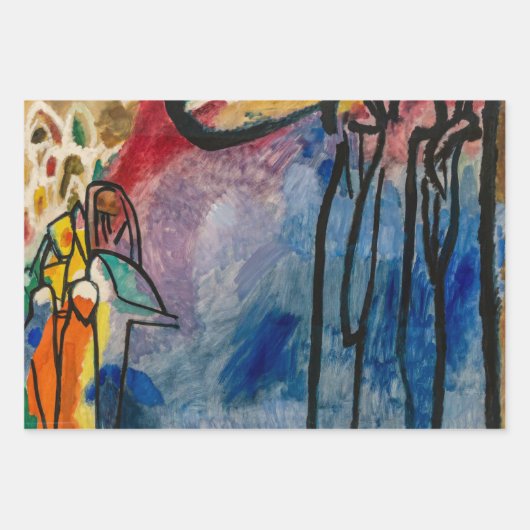 Kandinski Impression III Konzert Abstrakte Malerei Geschenkpapier Set (Vorderseite 3)