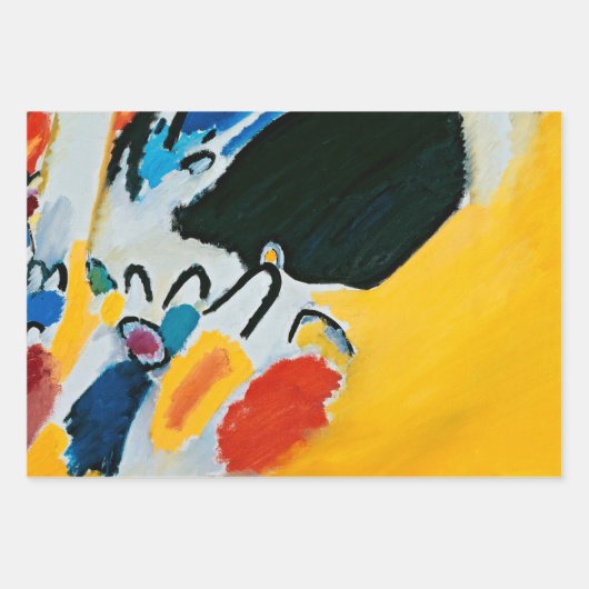 Kandinski Impression III Konzert Abstrakte Malerei Geschenkpapier Set (Vorderseite)