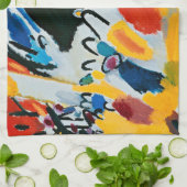 Kandinski Impression III Konzert Abstrakte Malerei Geschirrtuch (Gefaltet)