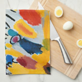 Kandinski Impression III Konzert Abstrakte Malerei Geschirrtuch (Viertel Falte)