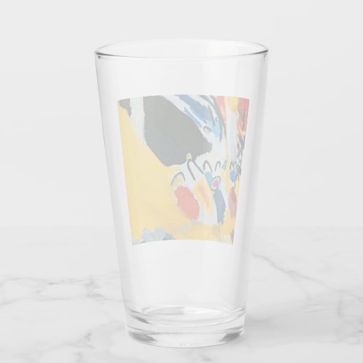 Kandinski Impression III Konzert Abstrakte Malerei Glas (Rückseite)