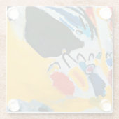 Kandinski Impression III Konzert Abstrakte Malerei Glasuntersetzer (Rückseite)