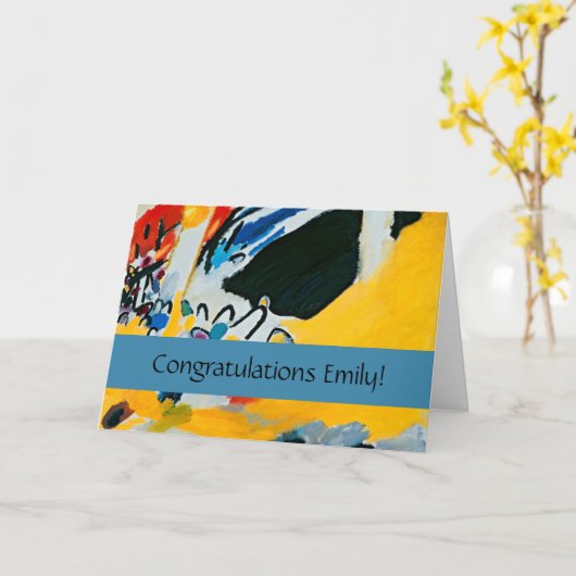 Kandinski Impression III Konzert Abstrakte Malerei Karte (Gelbe Blume)