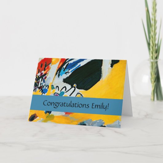 Kandinski Impression III Konzert Abstrakte Malerei Karte (Vorderseite)