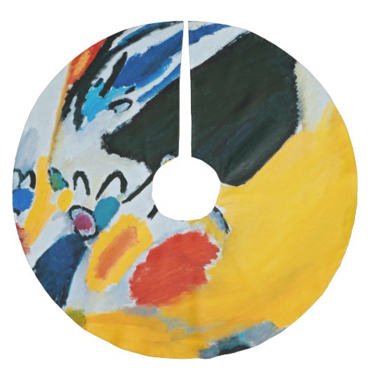 Kandinski Impression III Konzert Abstrakte Malerei Polyester Weihnachtsbaumdecke (Vorderseite)