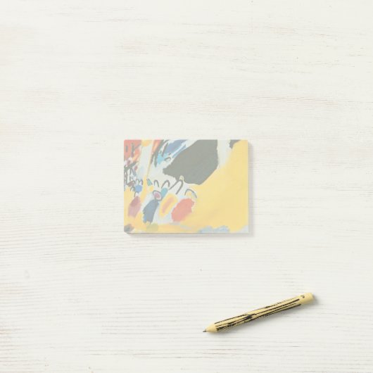 Kandinski Impression III Konzert Abstrakte Malerei Post-it Klebezettel (Auf Schreibtisch)