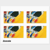 Kandinski Impression III Konzert Abstrakte Malerei Rechteckiger Aufkleber (Blatt)