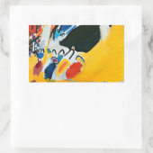 Kandinski Impression III Konzert Abstrakte Malerei Rechteckiger Aufkleber (Tasche)