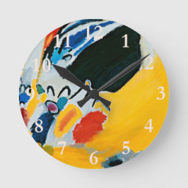 Kandinski Impression III Konzert Abstrakte Malerei Runde Wanduhr