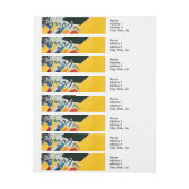 Kandinski Impression III Konzert Abstrakte Malerei Rundum-Adressaufkleber (Bogen)