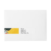 Kandinski Impression III Konzert Abstrakte Malerei Rundum-Adressaufkleber (Vorderseite)