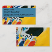 Kandinski Impression III Konzert Abstrakte Malerei Visitenkarte (Vorne/Hinten)