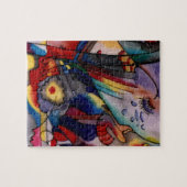 Kandinsky 1913 Abstrakte Kunstmalerei Puzzle (Horizontal)