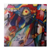 Kandinsky 1913 Abstrakte Malerei Fliese (Vorderseite)