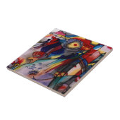 Kandinsky 1913 Abstrakte Malerei Fliese (Seite)