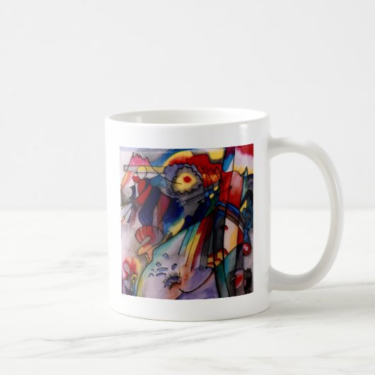Kandinsky 1913 Abstrakte Malerei Kaffeetasse (Rechts)